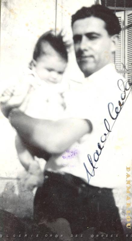 ROGER BRAQUESSAC 1940 ET SON FILS RENE AVEC AUTOGRAPHE MARCEL CERDAN.jpg
